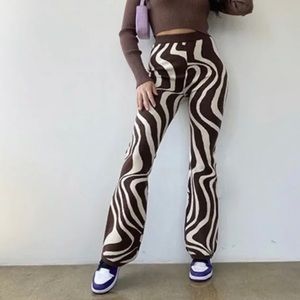 Bailey Rose Brown Swirl Pants